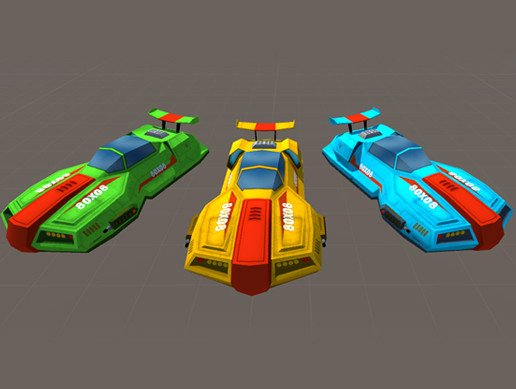 Low Poly Hover Racer | 3D Characters