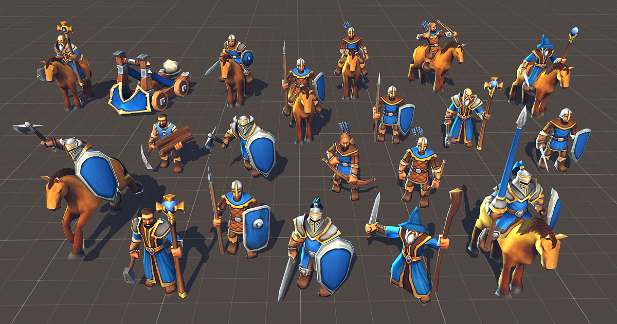 Toon RTS Units | 3D Characters